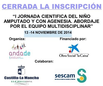 Programa I Jornada científica del niño amputado y con agenesia.